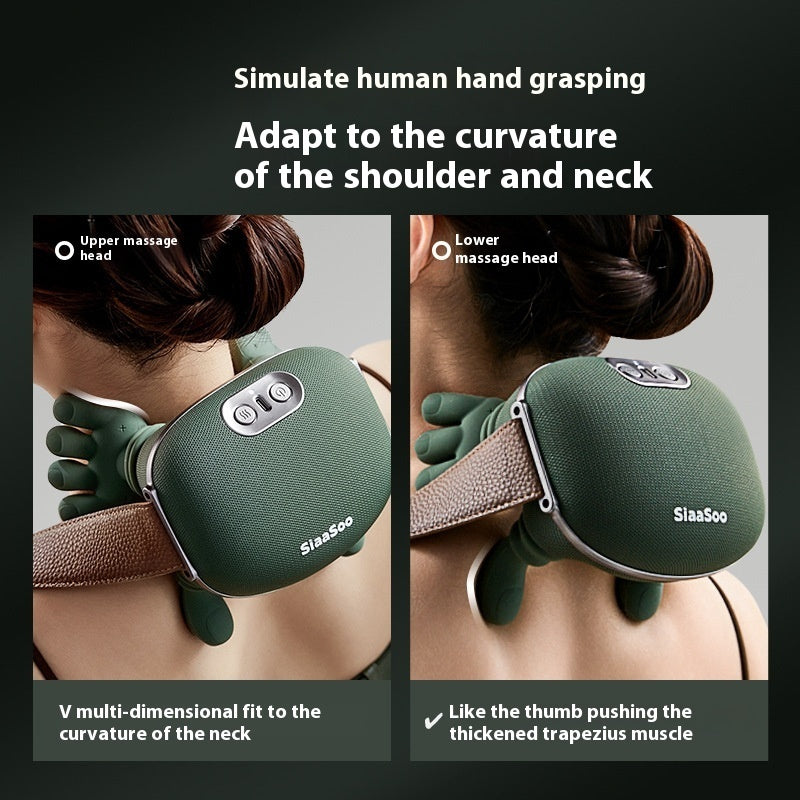 Cordless Neck, Shoulder & Back Massager – 4D Kneading + Heat Therapy