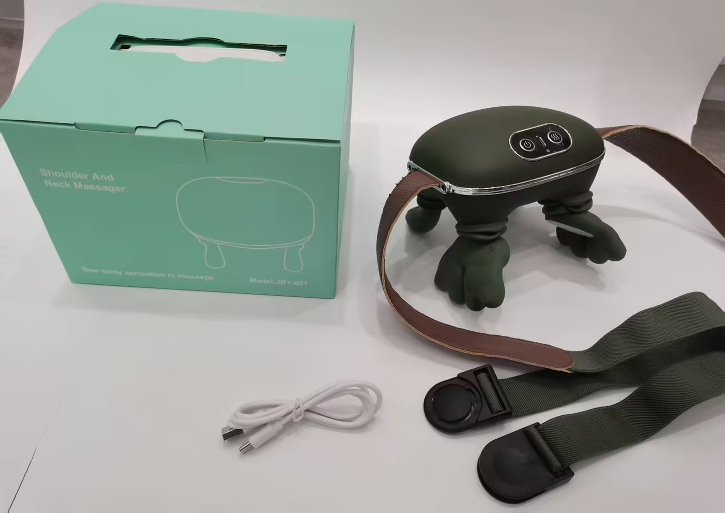 Cordless Neck, Shoulder & Back Massager – 4D Kneading + Heat Therapy